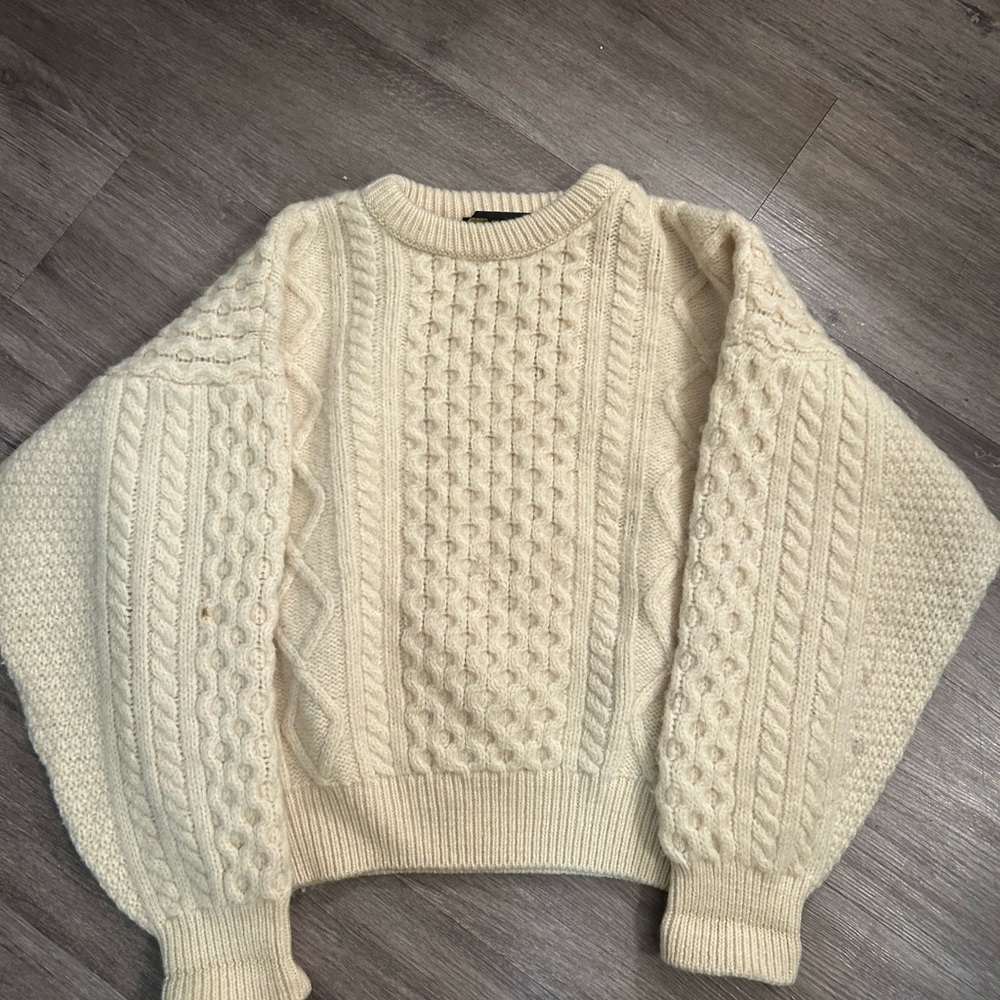 Country knitwear cable knit vintage Irish sweater - Picture 7 of 12